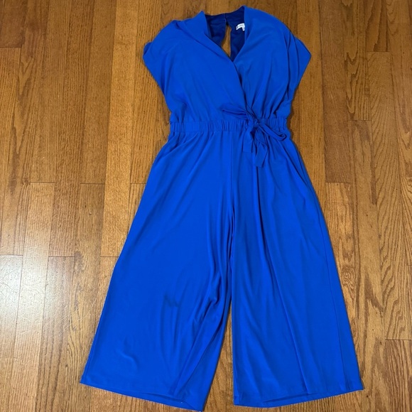 Sandra Darren Blue Jumpsuit Womens size M - Picture 1 of 6